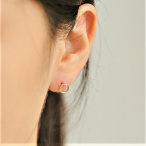 로이드 10K 베이직 원형링 골드 귀걸이 LPTJ1047T_이미지