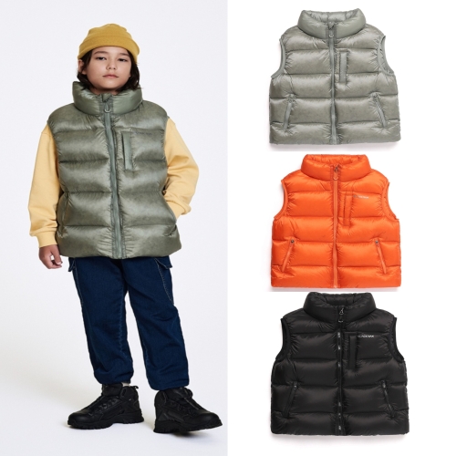 아동용 초경량 구스 미들다운조끼 BK라라2M다운베스트1BKVSW4901_IC