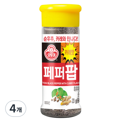 오뚜기 페퍼팝 카레맛 20g (4개)_이미지