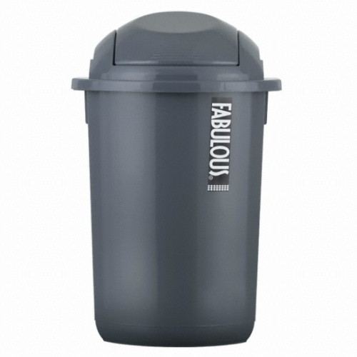 푸쉬 라운드 쓰레기통 10L