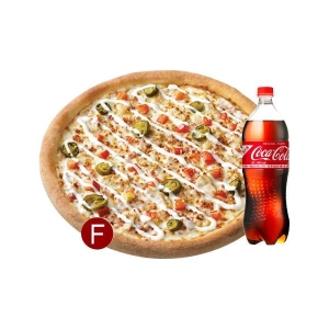 파파존스 파파존스 오리지널 스파이시 치킨랜치 F + 코카-콜라 1.25L이미지입니다. 누르면 해당 게시물로 새창이동합니다.