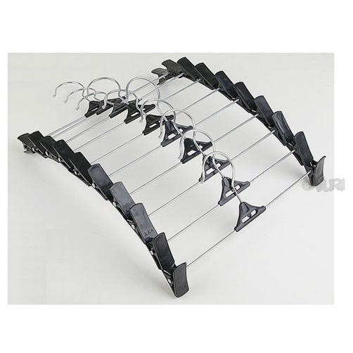 가쯔 검정 집게 바지걸이 (40개)_이미지