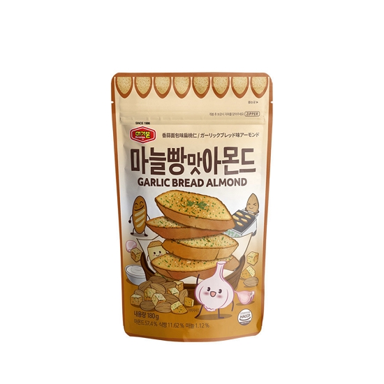 머거본 마늘빵맛 아몬드 180g (10개)