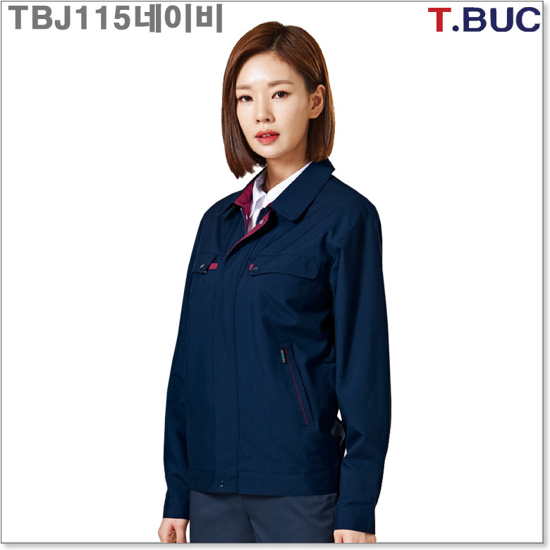 티뷰크 TBJ115네이비 남녀공용 TR트로피컬근무복점퍼 근무복자켓_근무복 빅사이즈 단체나염인쇄 TBJ115네이비_L 95_이미지