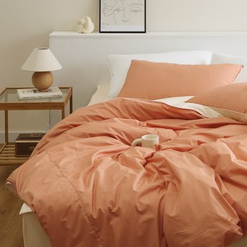 플로라 클린 순면 고밀도 60수 양면 이불커버 풀세트 (이스턴킹 EK)_이미지