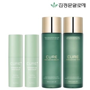 큐어 수딩 토너 2개+에멀젼 2개