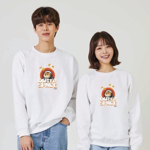 [불명] 도지코인우주시바견강아지 맨투맨 후드티 W8E5FFE