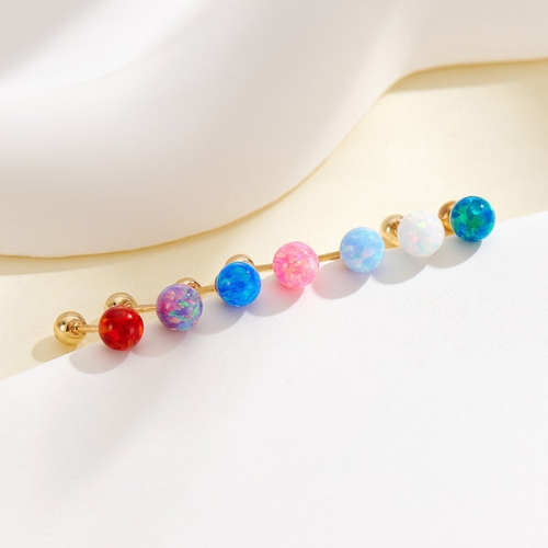 ��غ��� 14K ���ζ� ���� �� �Ǿ�� 4mm ���� JAE40536