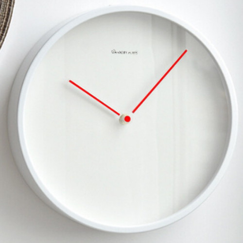 머츠샵 북유럽 극심플 거실 사무실 인테리어 화이트 벽시계_이미지