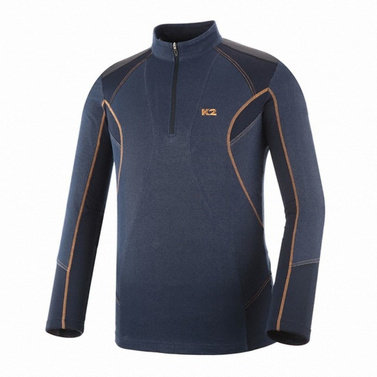K2 클라이밍 데님 짚업 티셔츠 (KMU11217)_이미지