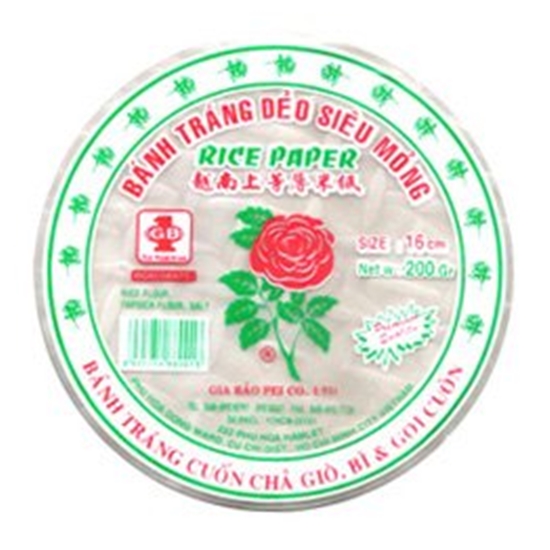 DATAFOOD 장미표 라이스페이퍼 원형 16cm 200g [1개]
