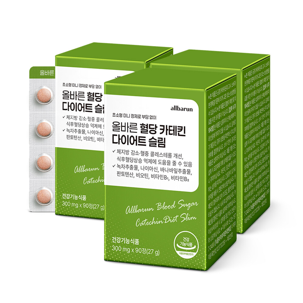 올바른 올바른 혈당 카테킨 다이어트 슬림 90정 (3개)_이미지
