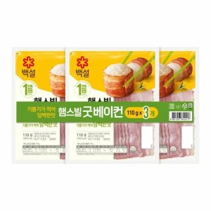 CJ제일제당 햄스빌 굿베이컨 110g이미지입니다. 누르면 해당 게시물로 새창이동합니다.
