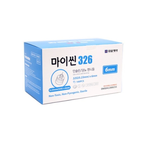  대일제약 마이씬 펜니들 32G 6mm [1000개]