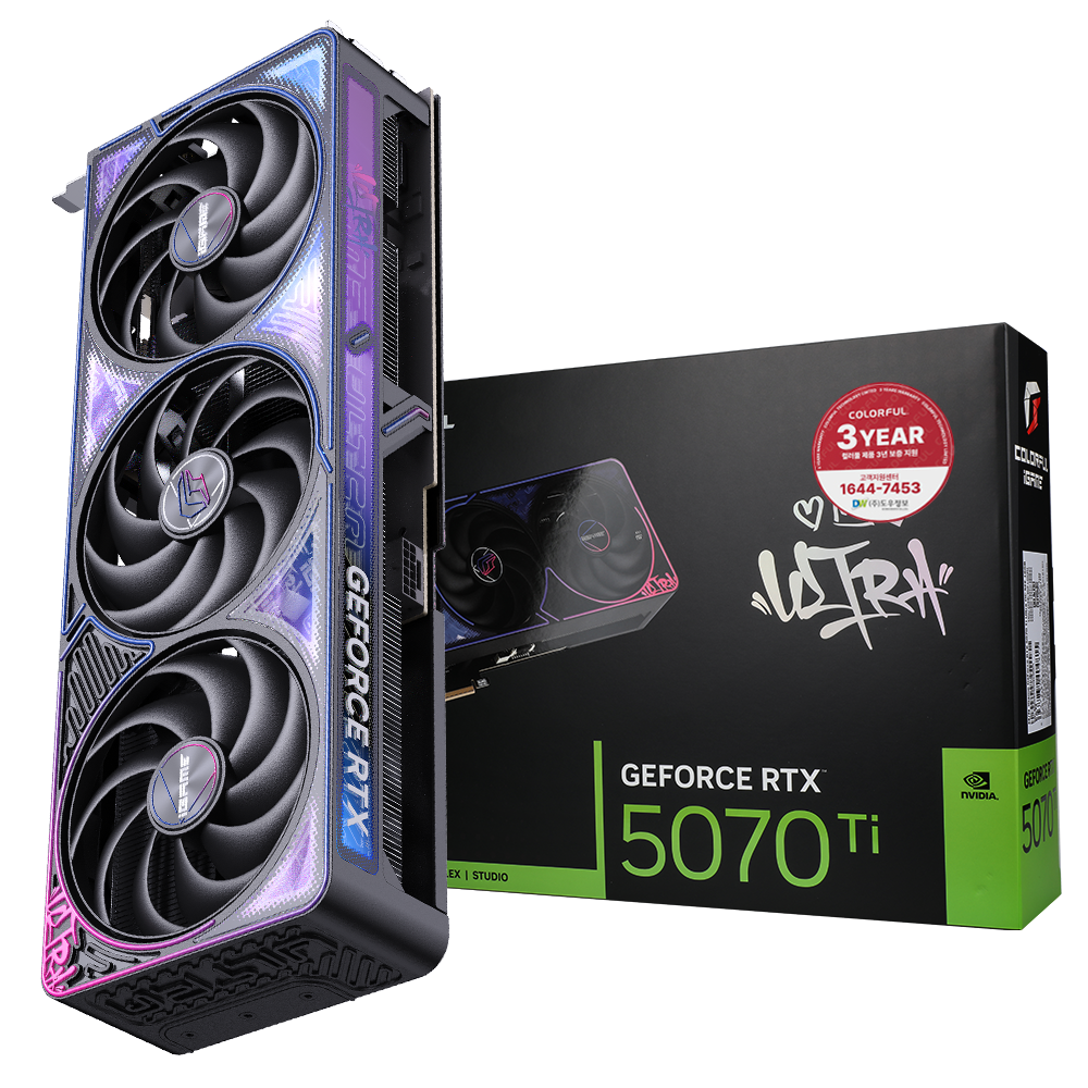 COLORFUL iGame 지포스 RTX 5070 Ti ULTRA OC SFF D7 16GB 도우정보이미지입니다. 누르면 해당 게시물로 새창이동합니다.