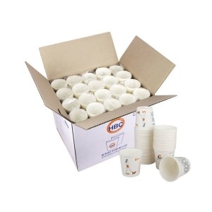 용호산업 6.5온스 띵크 네이처 핑크돌고래 종이컵 [1,000개]