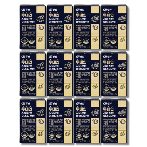 GNM자연의품격 루테인 지아잔틴 아스타잔틴 160mg 30캡슐 (12개)