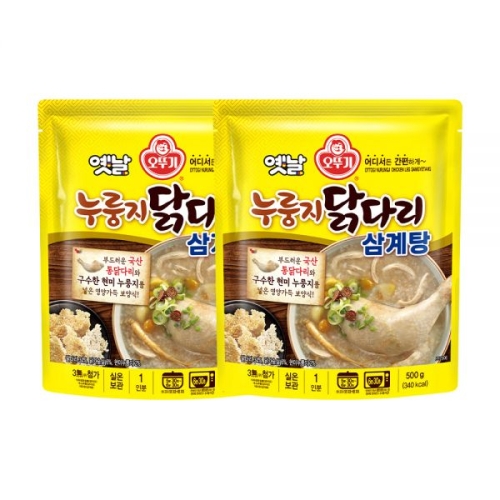 오뚜기 옛날 누룽지 닭다리삼계탕 500g (2개)_이미지