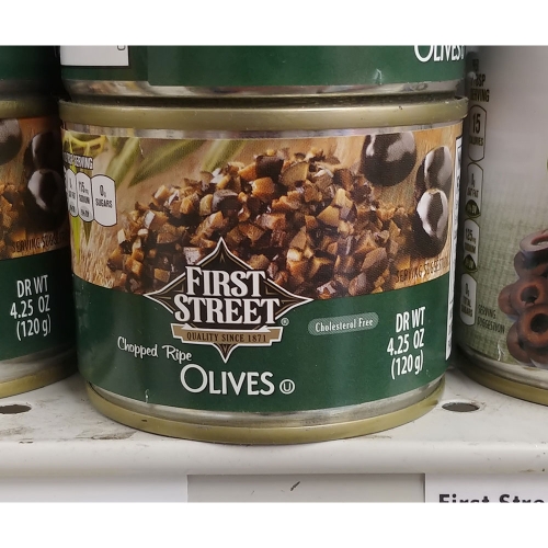 �۽�Ʈ ��Ʈ��Ʈ ���� ������ �ø��� First Street Chopped Ripe Olives 120g 8��