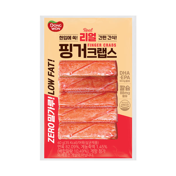 동원F&B  리얼 핑거 크랩스 40g