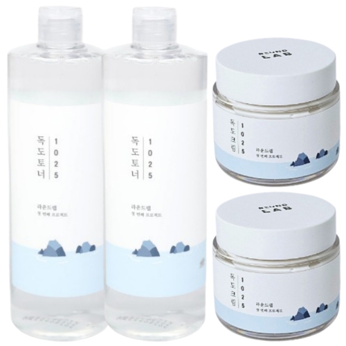 라운드랩 1025 독도 토너 500ml + 크림 80ml (2세트)_이미지