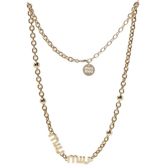 미우미우 메탈 목걸이 5IC059 2F7U F0056_이미지