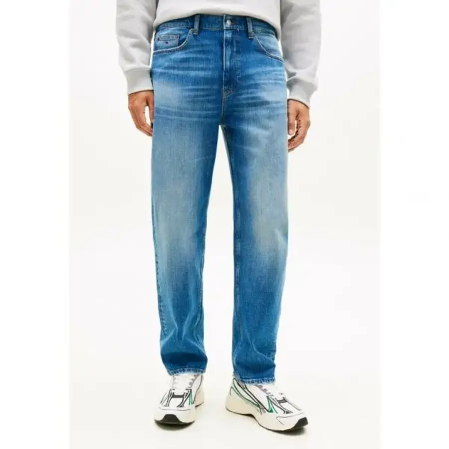 타미힐피거 토미 진스 소니 위스커드 레귤러 청바지 테이퍼드 핏 데님 미디엄 7506776_이미지