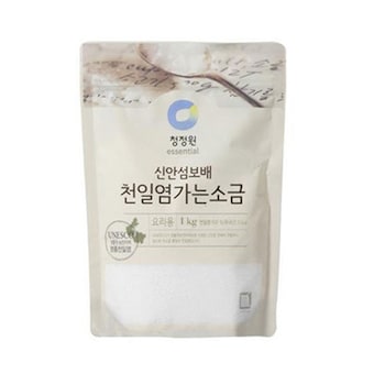 청정원 신안섬보배 <b>천일염</b> 가는소금 1kg