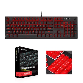 CORSAIR K60 PRO + PBT Double-shot Keycaps Pro