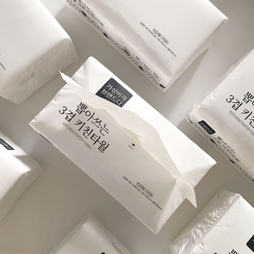 가성비가 브랜드다 뽑아쓰는 3겹 키친타월 100매 (9팩)_이미지