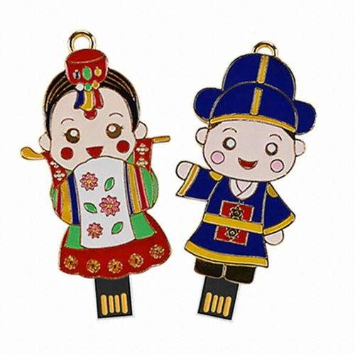 오피아컴 Kalron 전통 신랑신부 메탈 USB