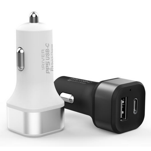 아이리버 48W 2포트 초고속 차량용 충전기 IHA-CPD48W_이미지