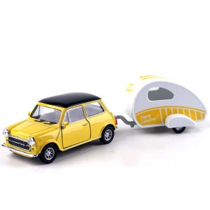 미니쿠퍼 1300 카라반 캠핑카 미니카 다이캐스트