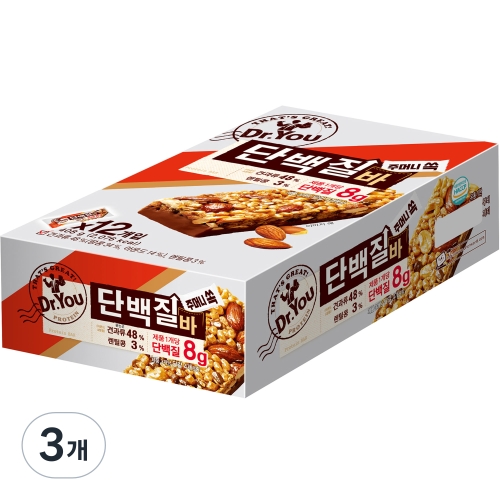 오리온 닥터유 단백질바 주머니쏙 408g 3개_이미지