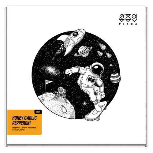 엘케이푸드 우주인피자 허니갈릭 페퍼로니 394g (1개)