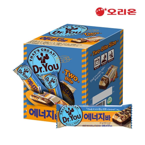 오리온 닥터유 에너지바 투바이트 디스펜서 약18개입 468g_이미지