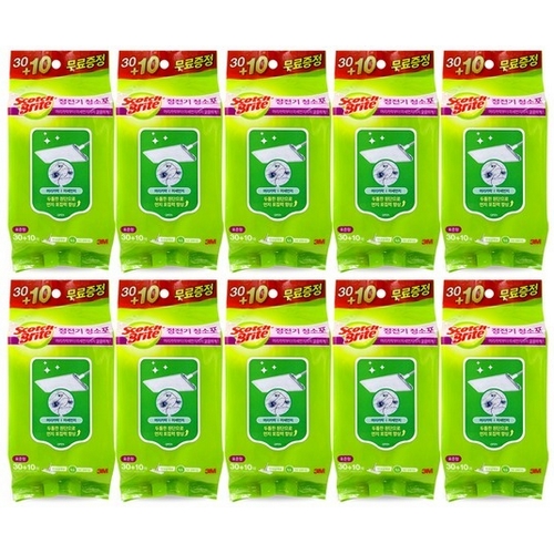 3M 스카치브라이트 정전기 청소포 표준형 40매 (10개)
