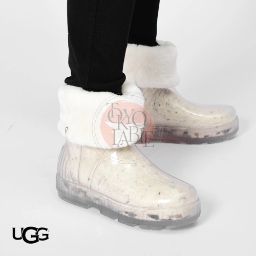 UGG 드리즐리타 클리어 투명 방수 부츠 방한화 털부츠 화이트 블랙 여성 1125732_이미지