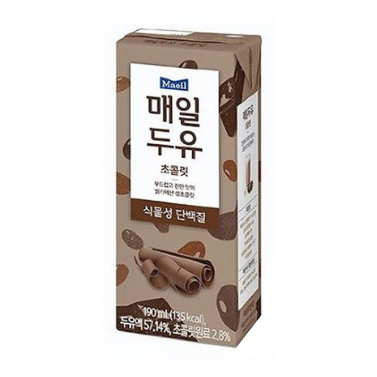 매일유업 매일두유 초콜릿 190ml이미지입니다. 누르면 해당 게시물로 새창이동합니다.
