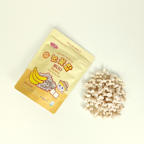 베베스트 처음먹는 칼슘 눈꽃팝 바나나 20g (1개)_이미지