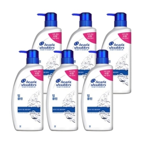 한국P&G 헤드앤숄더 딥 클린 샴푸 850ml (6개)