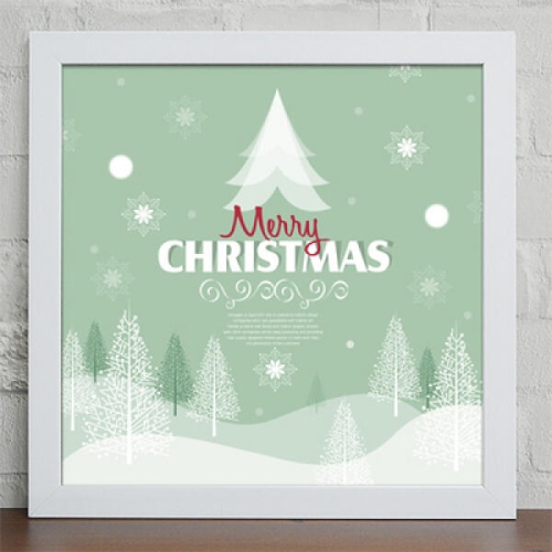 꾸밈 cy283-12월의 함박눈_인테리어액자_이미지