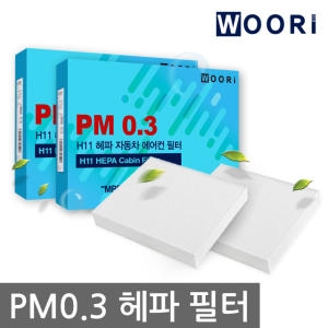 우리 PM 0.3 H11 헤파 캐빈필터 [2개]