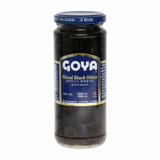GOYA 슬라이스드 블랙 올리브 344g (3개)_이미지