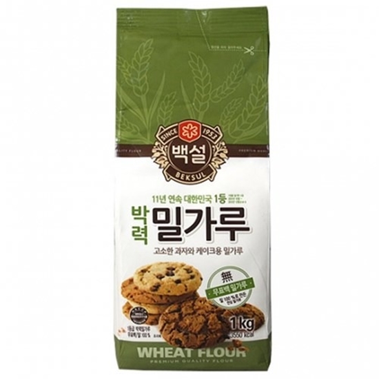 CJ제일제당 백설 박력 밀가루 1kg (10개)
