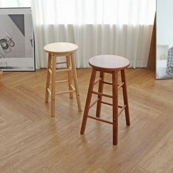 에코상사 원목 원형 바스툴_이미지