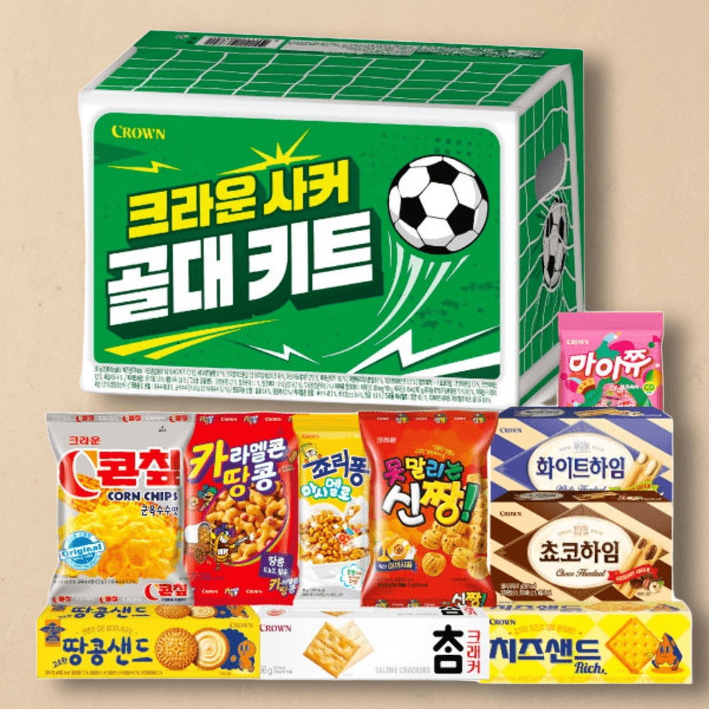 크라운제과 어린이날 기획팩 사커골대키트 590g (1개)_이미지