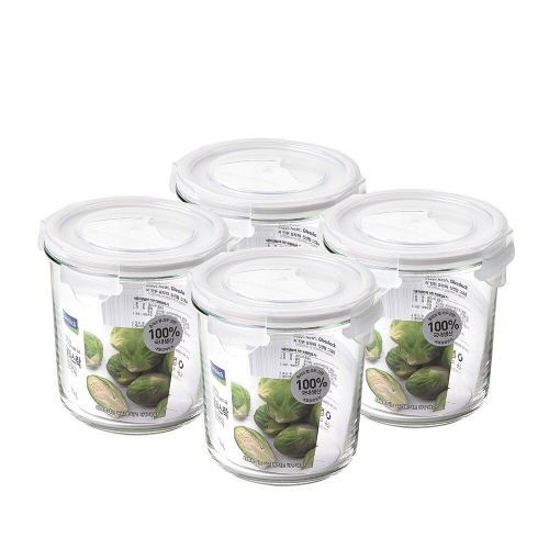 글라스락 글라스락 클래식 화이트에디션 도어포켓 720ml (4개)_이미지