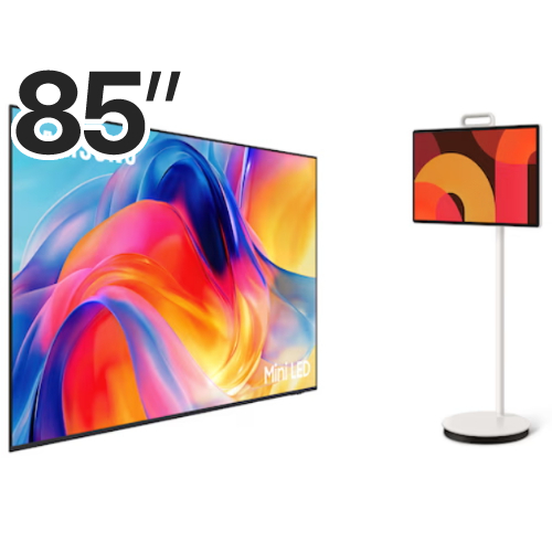 삼성전자 Mini LED KU85MH75AFXKR + 더 무빙스타일 KU27LSFM7AXXKR (벽걸이, TV+TV)