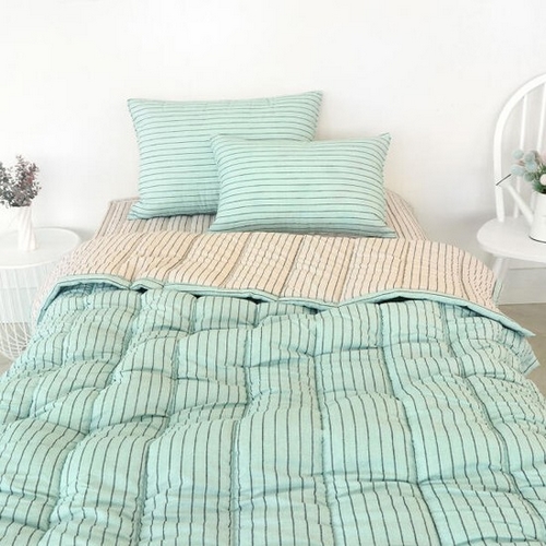 르헤브 펜슬라인 세미마이크로 사계절 이불패드세트 (퀸 Q)_이미지